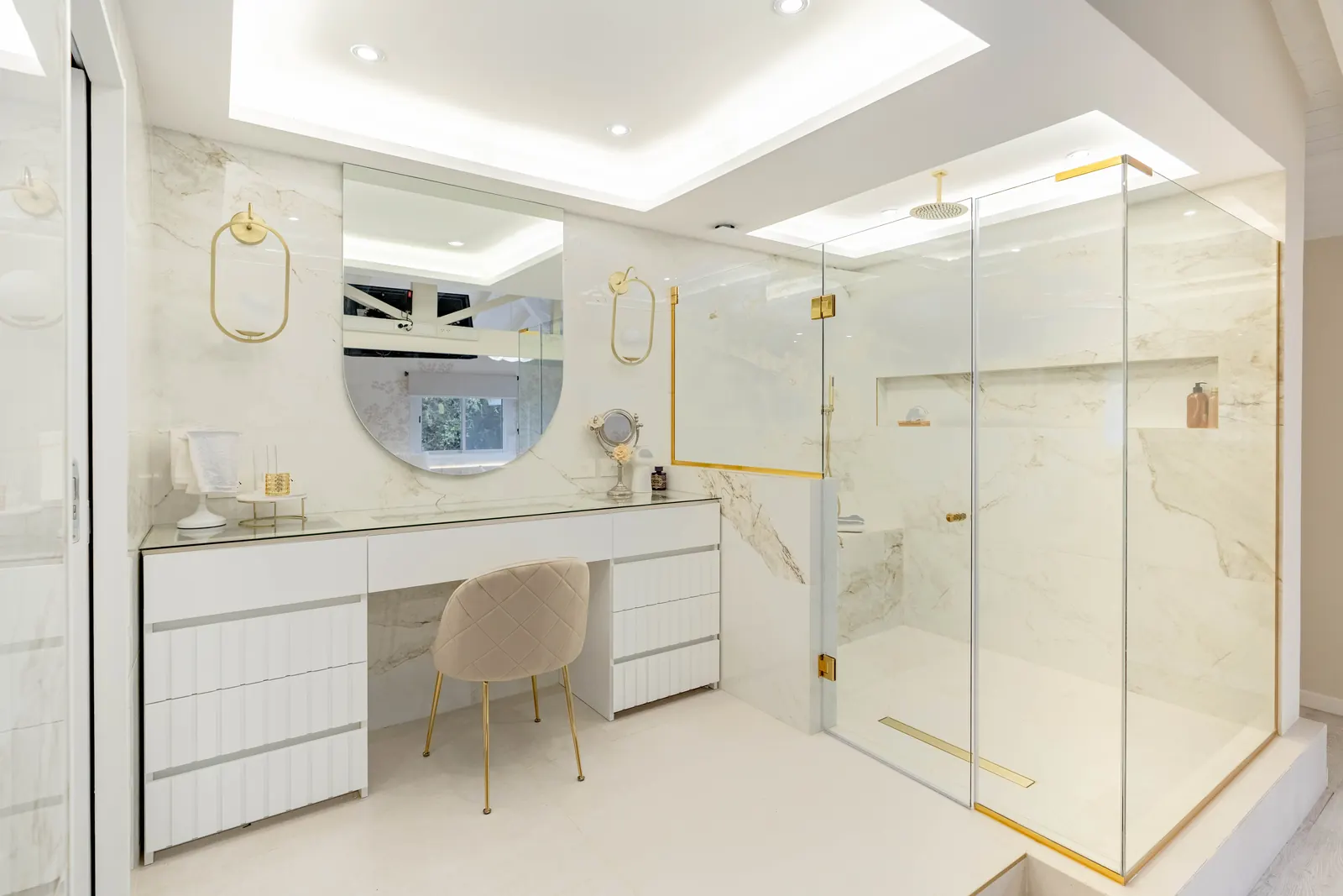 El baño en suite